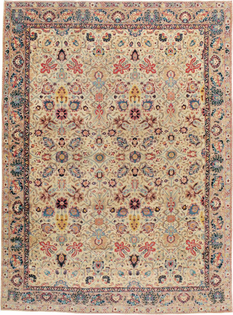 Antique Persian Tabriz Carpet, No.14434 - Galerie Shabab