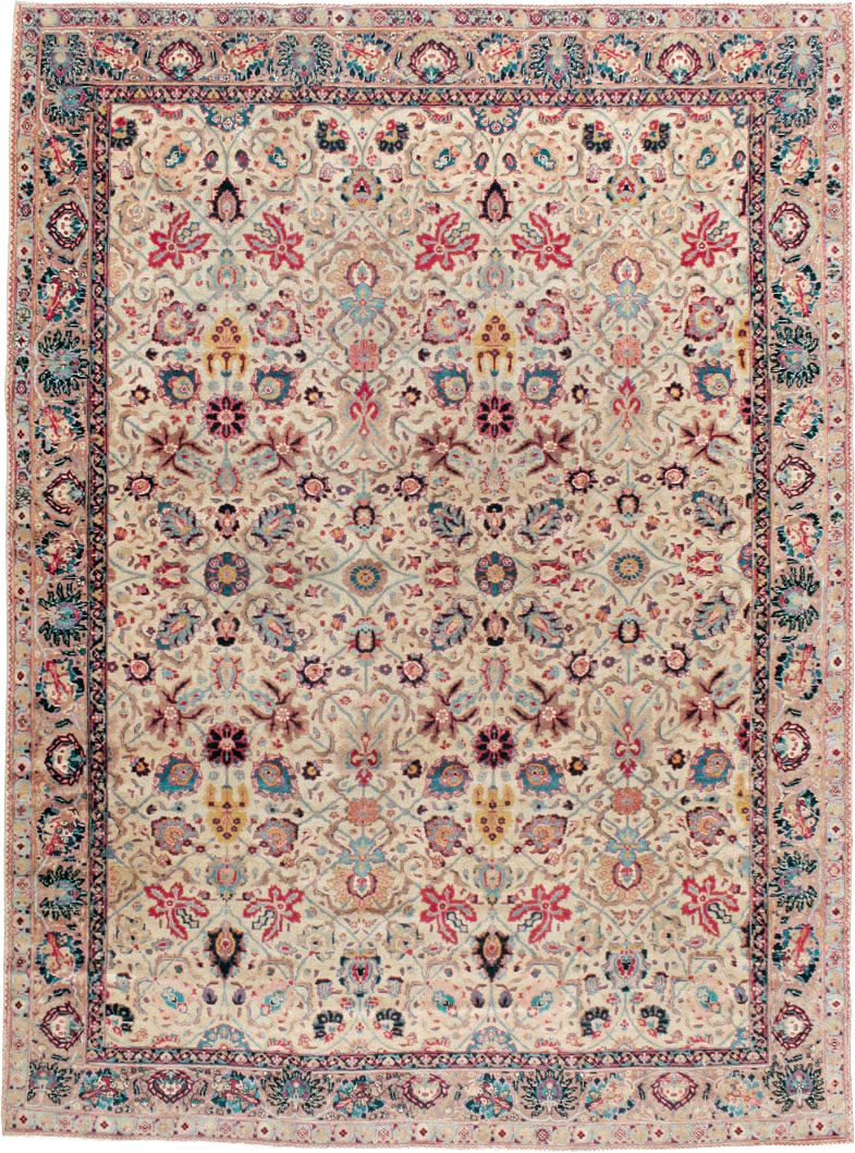 Antique Persian Tabriz Carpet, No.14434 - Galerie Shabab