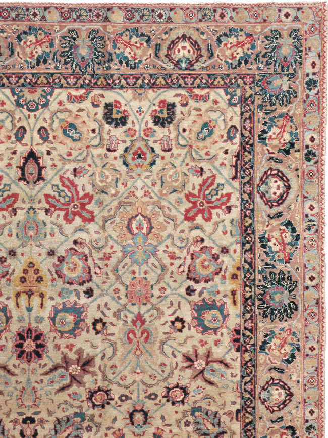 Antique Persian Tabriz Carpet, No.14434 - Galerie Shabab