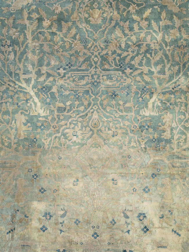 Vintage Indian Lahore Carpet, No.14437 - Galerie Shabab