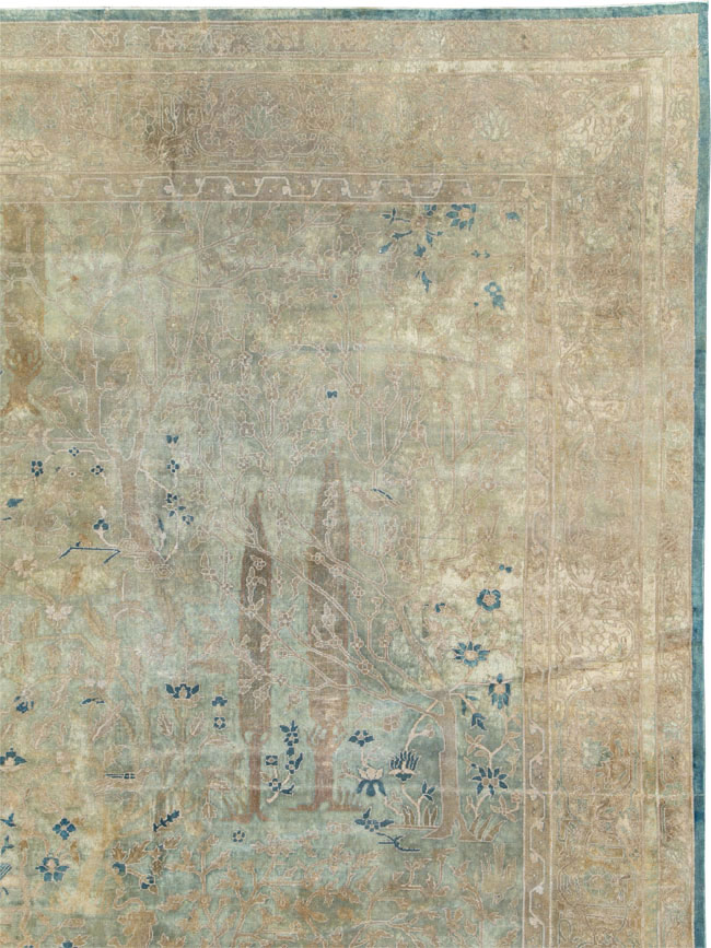 Vintage Indian Lahore Carpet, No.14437 - Galerie Shabab