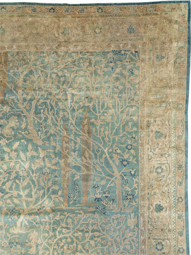 Vintage Indian Lahore Carpet, No.14437 - Galerie Shabab