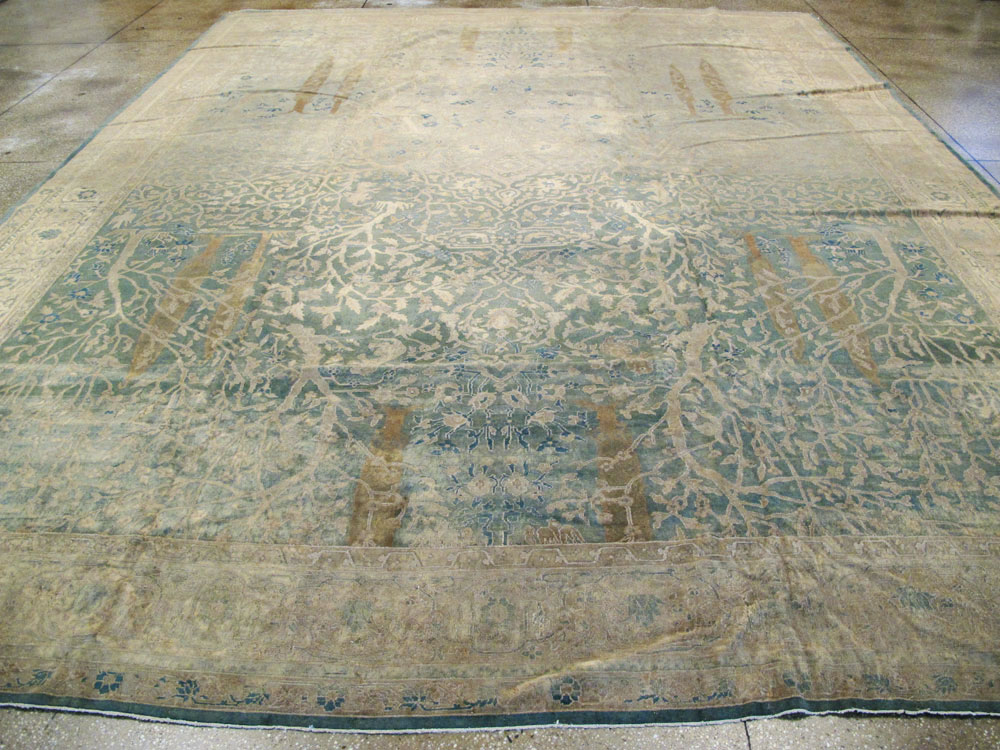 Vintage Indian Lahore Carpet, No.14437 - Galerie Shabab
