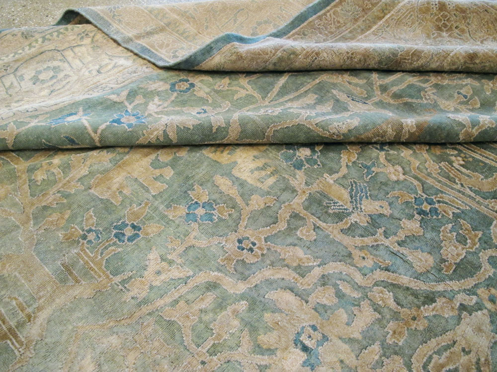 Vintage Indian Lahore Carpet, No.14437 - Galerie Shabab