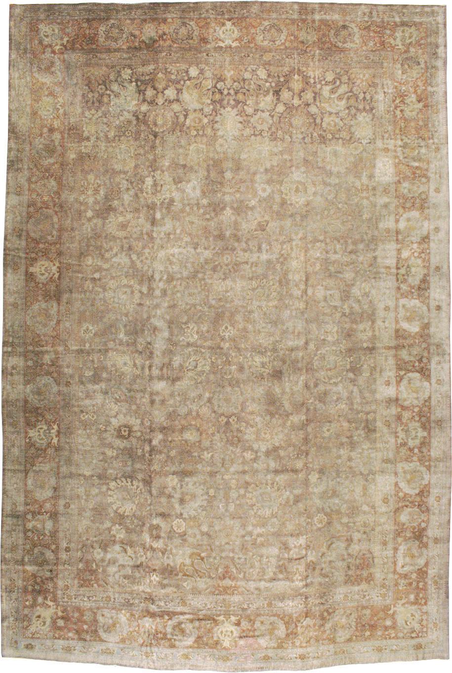 Antique Persian Tabriz Carpet, No.14454 - Galerie Shabab