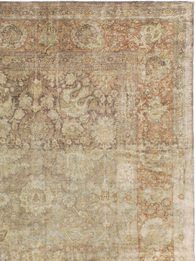 Antique Persian Tabriz Carpet, No.14454 - Galerie Shabab