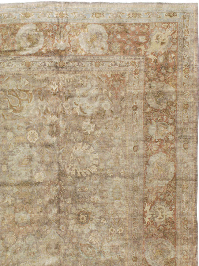 Antique Persian Tabriz Carpet, No.14454 - Galerie Shabab