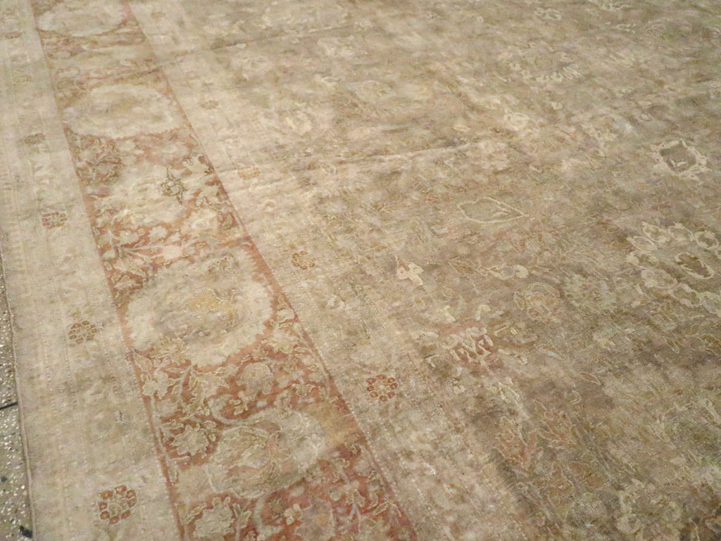 Antique Persian Tabriz Carpet, No.14454 - Galerie Shabab