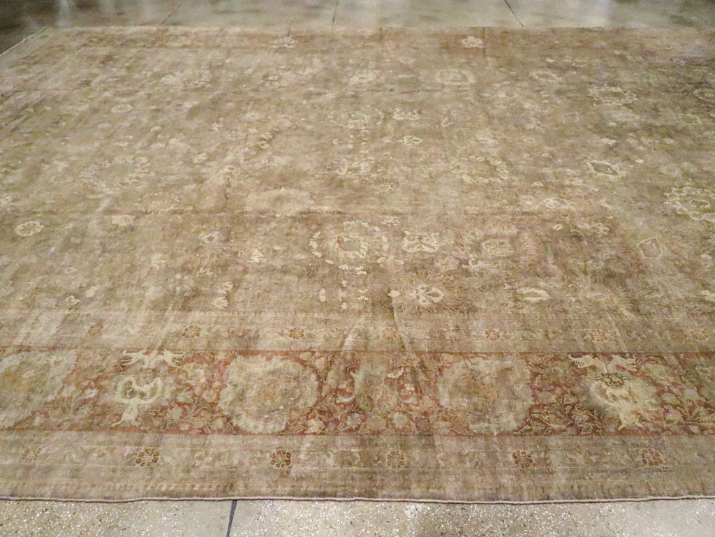 Antique Persian Tabriz Carpet, No.14454 - Galerie Shabab