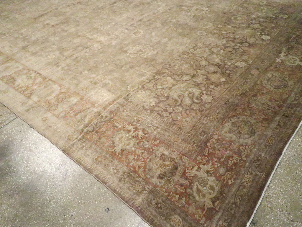 Antique Persian Tabriz Carpet, No.14454 - Galerie Shabab