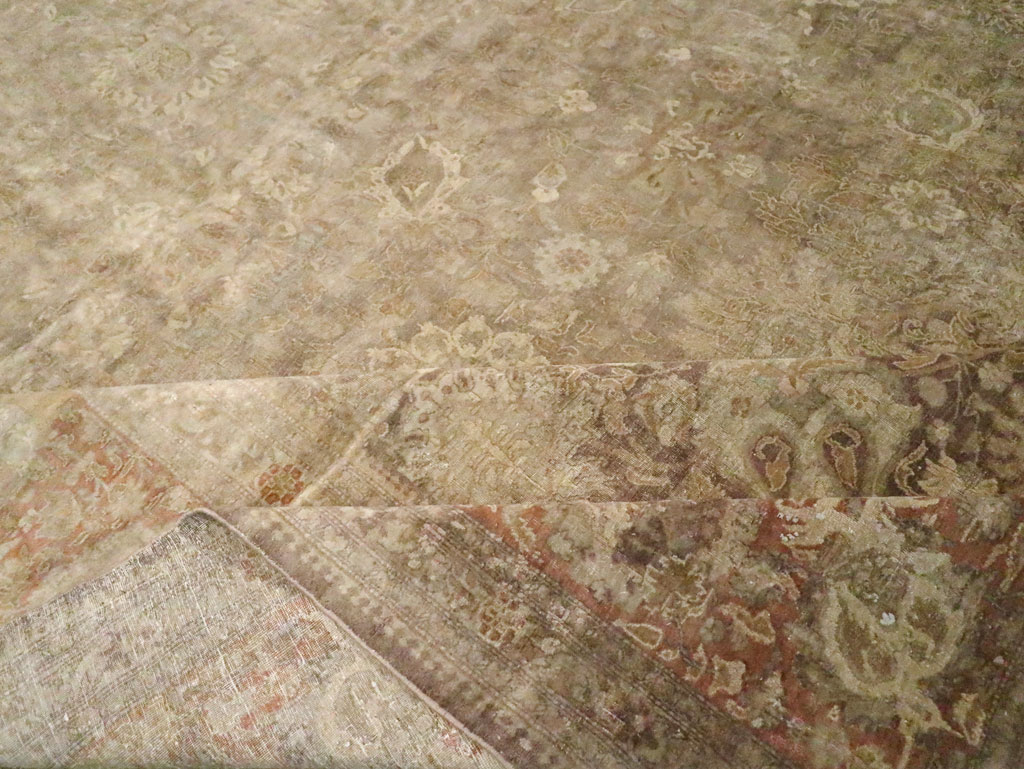 Antique Persian Tabriz Carpet, No.14454 - Galerie Shabab