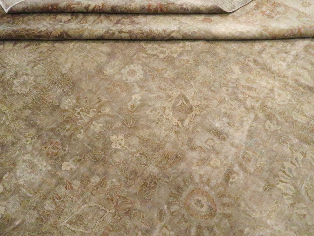Antique Persian Tabriz Carpet, No.14454 - Galerie Shabab