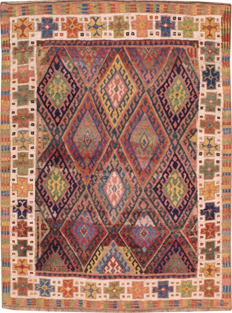 Antique Kazak Rug, No.14481 - Galerie Shabab