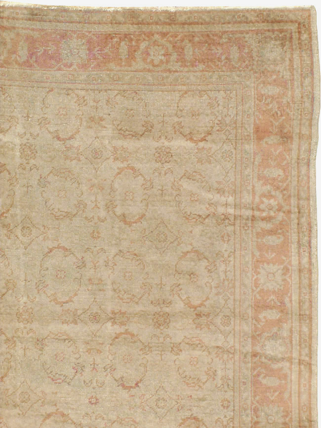 Antique Turkish Oushak Carpet, No.14506 - Galerie Shabab