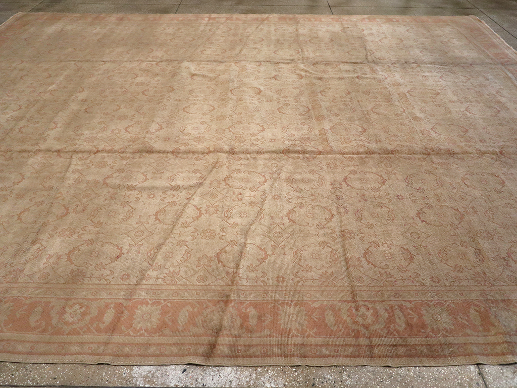 Antique Turkish Oushak Carpet, No.14506 - Galerie Shabab