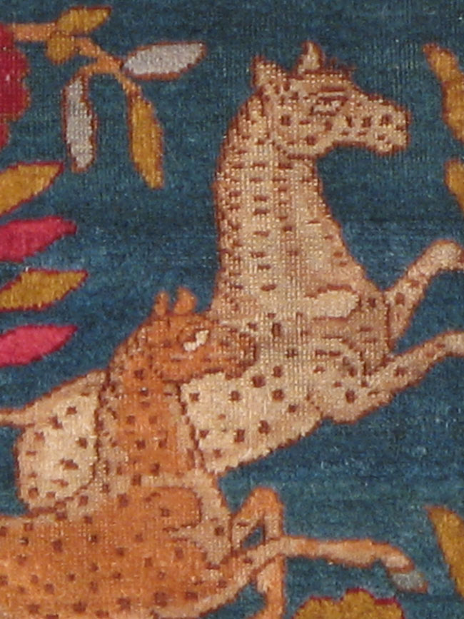 Vintage Persian Kerman Pictorial Rug, No.14513 - Galerie Shabab