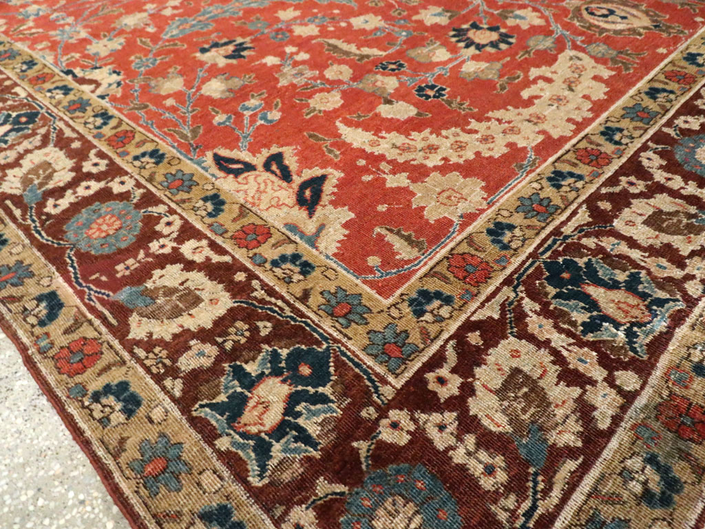 Antique Persian Tabriz Small Room Size Carpet, No.14542 - Galerie Shabab