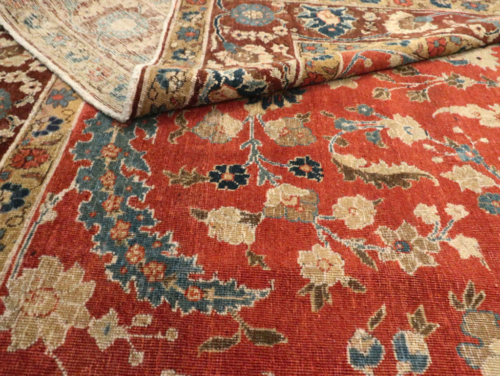 Antique Persian Tabriz Small Room Size Carpet, No.14542 - Galerie Shabab