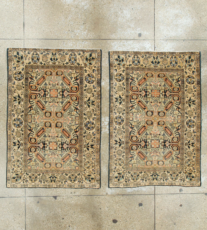 Vintage Persian Tabriz Rug (Pair: 1 of 2), No.14547 - Galerie Shabab