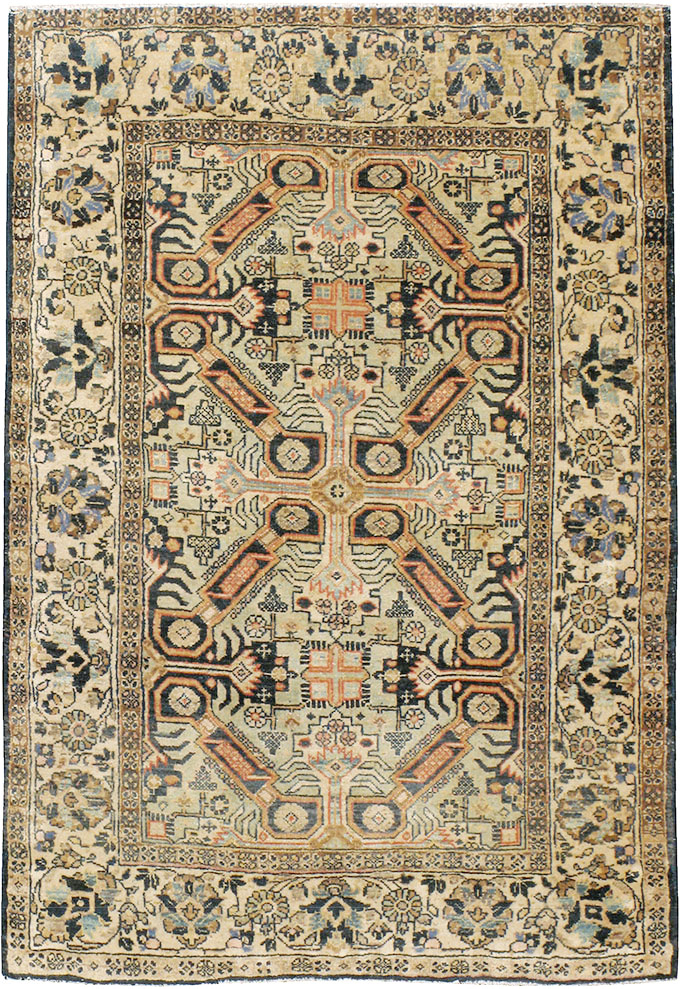 Vintage Persian Tabriz Rug (Pair: 2 of 2), No.14548 - Galerie Shabab