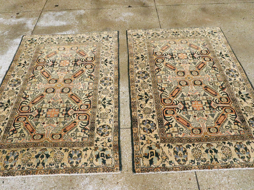 Vintage Persian Tabriz Rug (Pair: 2 of 2), No.14548 - Galerie Shabab
