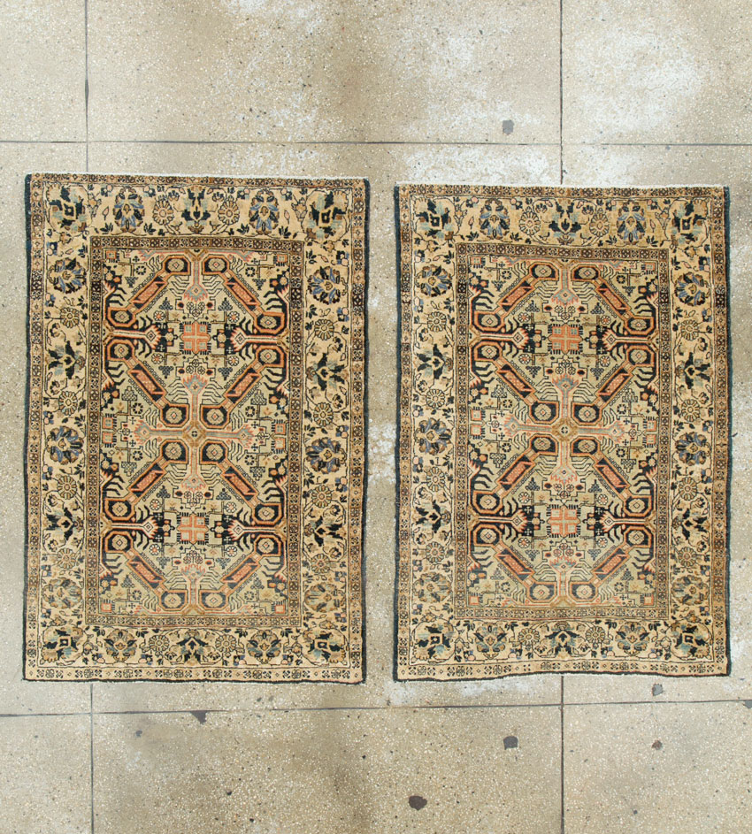 Vintage Persian Tabriz Rug (Pair: 2 of 2), No.14548 - Galerie Shabab