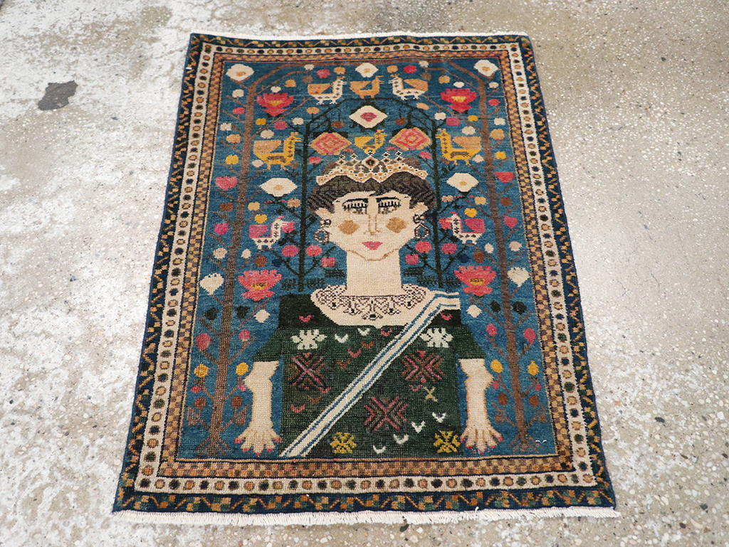 Antique Northwest Persian Pictorial Rug, No.14557 - Galerie Shabab