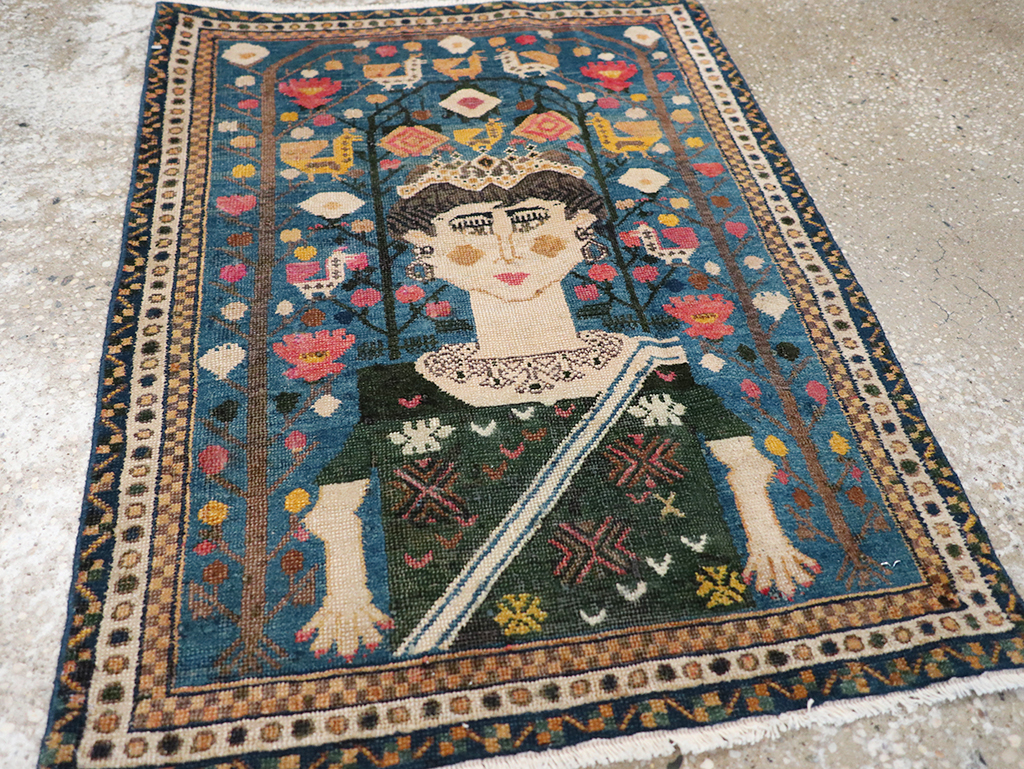Antique Northwest Persian Pictorial Rug, No.14557 - Galerie Shabab