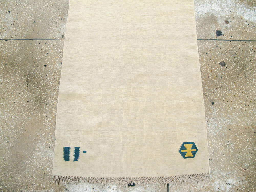 Vintage Persian Modernist Kilim, No.14566 - Galerie Shabab