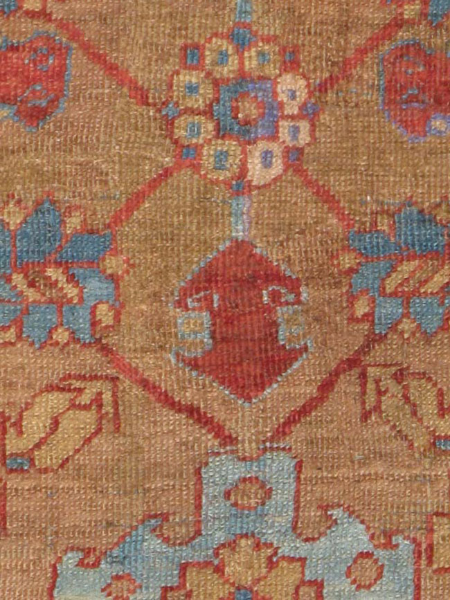 Antique Persian Bakshaish Square Carpet, No.14580 - Galerie Shabab