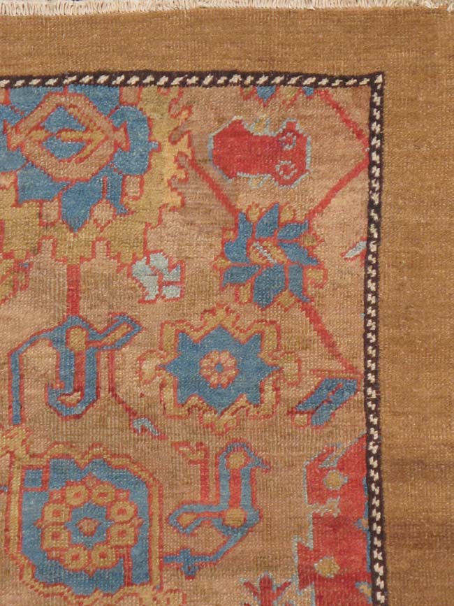 Antique Persian Bakshaish Square Carpet, No.14580 - Galerie Shabab