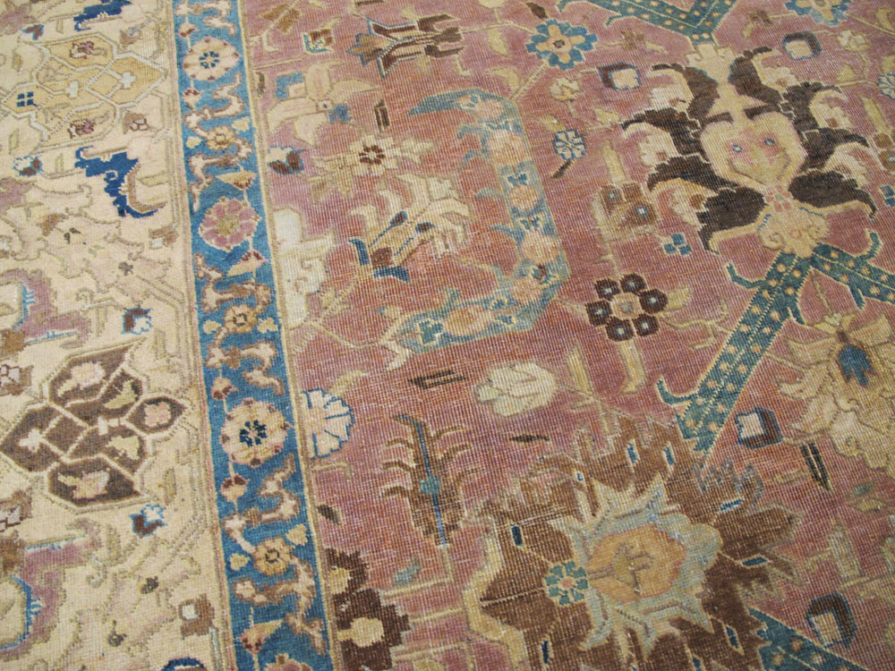 Antique Persian Tabriz Carpet, No.26777 - Galerie Shabab