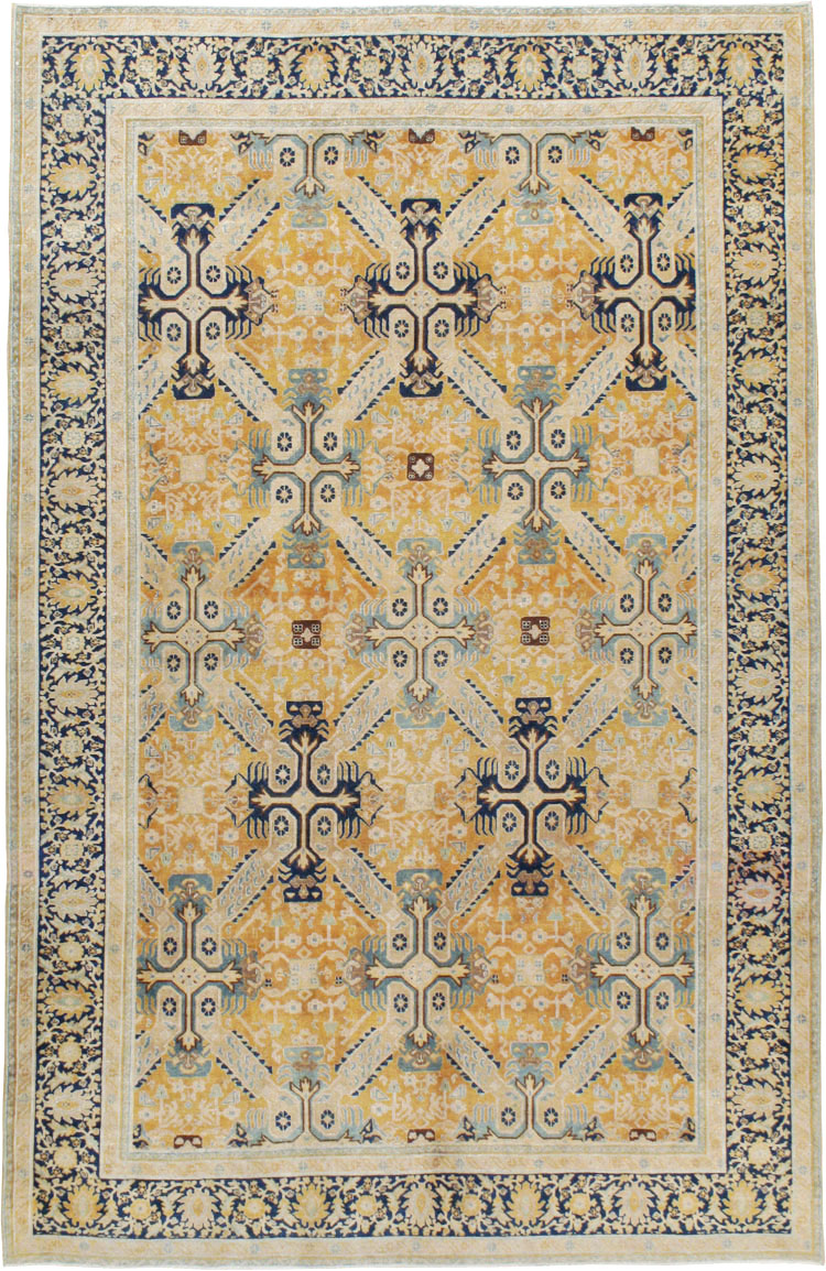 Vintage Persian Tabriz Carpet, No.14635 - Galerie Shabab