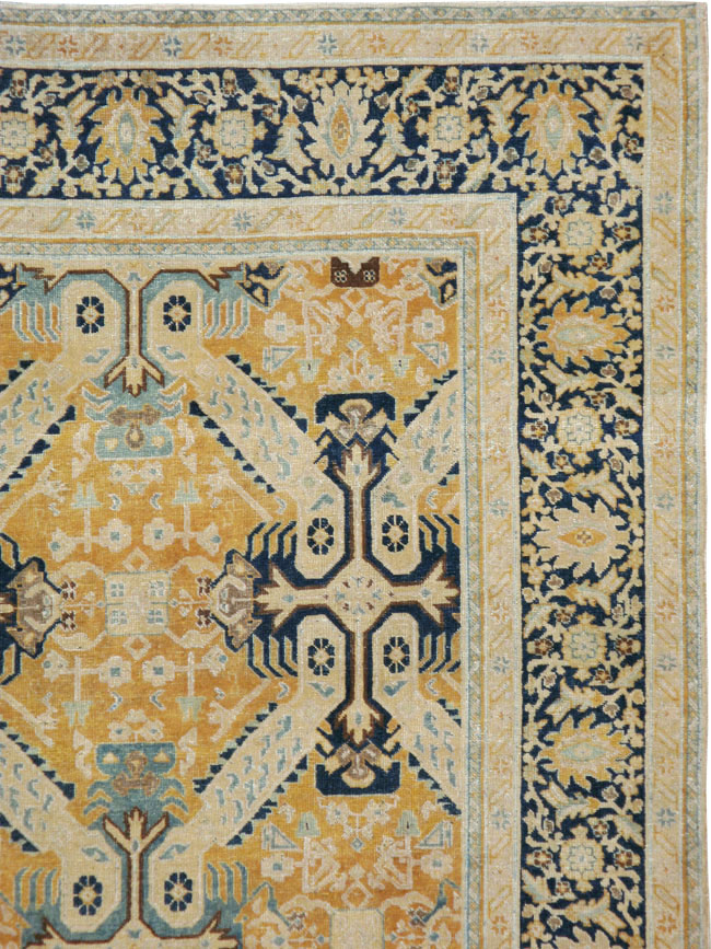Vintage Persian Tabriz Carpet, No.14635 - Galerie Shabab