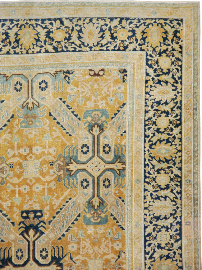 Vintage Persian Tabriz Carpet, No.14635 - Galerie Shabab