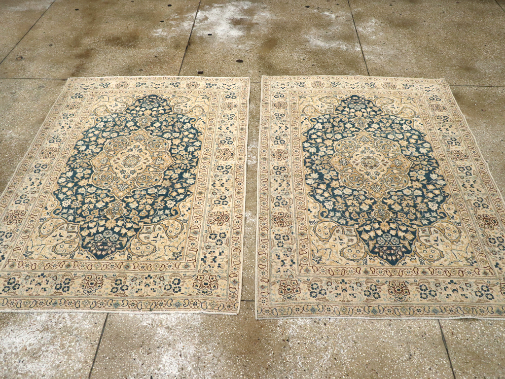 Antique Persian Tabriz Rug (Pair: 2 of 2), No.14638 - Galerie Shabab