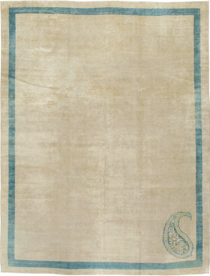 Vintage Persian Mashad Modernist Carpet, No.14646 - Galerie Shabab