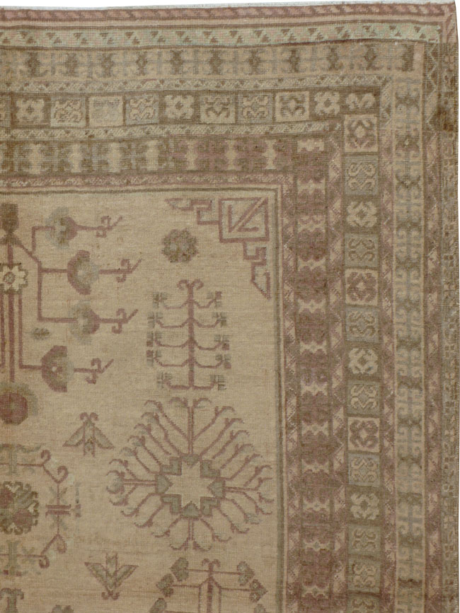 Antique East Turkestan Khotan Carpet, No.14672 - Galerie Shabab
