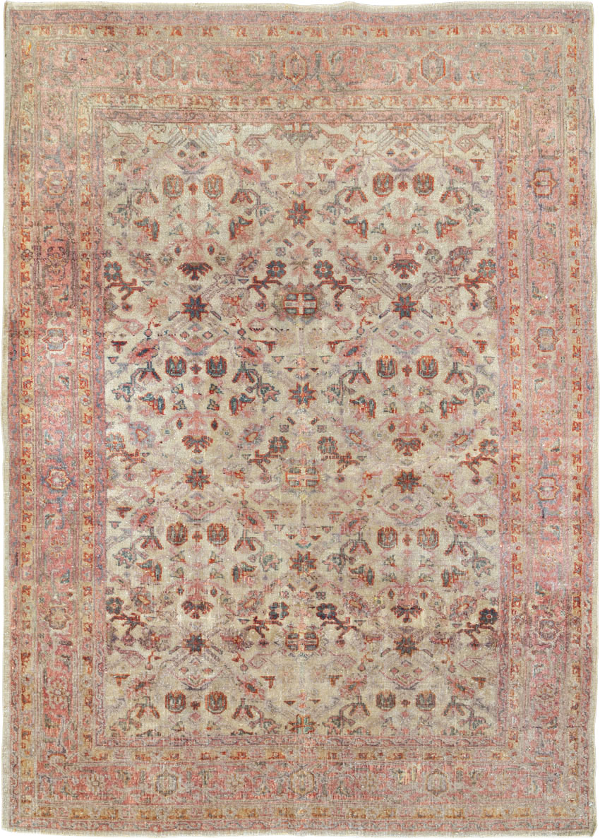 Antique Turkish Oushak Rug, No.14677 - Galerie Shabab