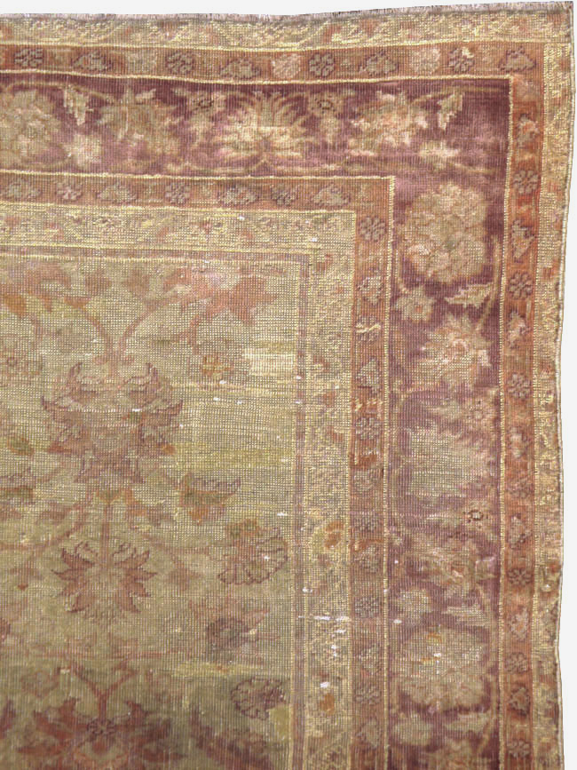 Antique Turkish Oushak Carpet, No.14683 - Galerie Shabab