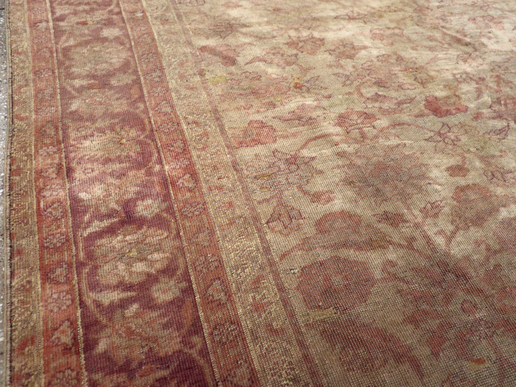 Antique Turkish Oushak Carpet, No.14683 - Galerie Shabab