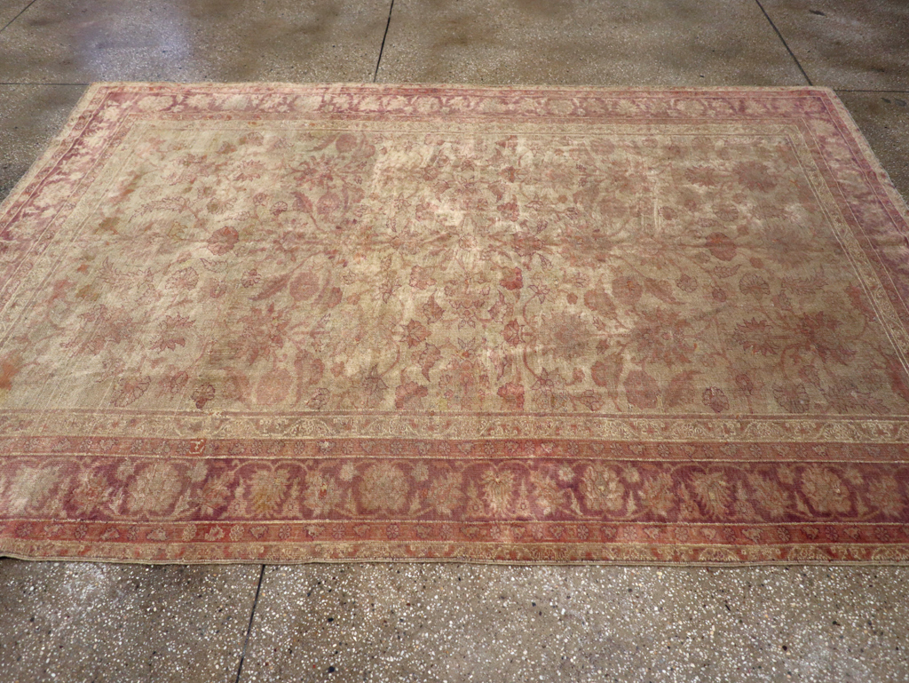 Antique Turkish Oushak Carpet, No.14683 - Galerie Shabab