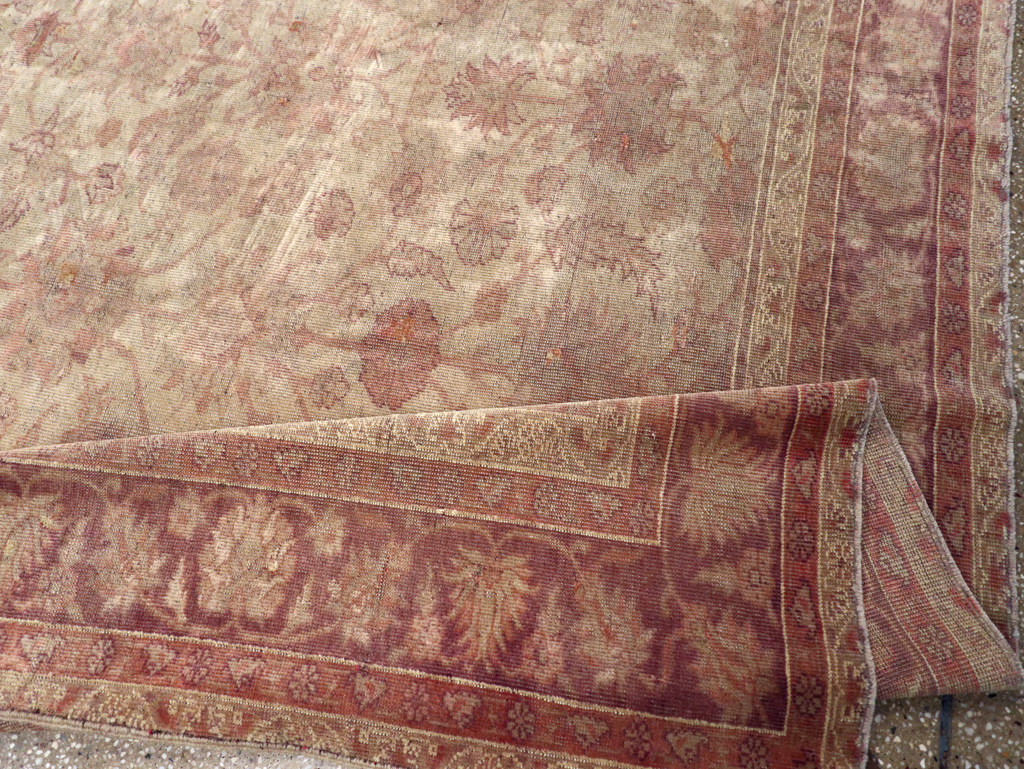 Antique Turkish Oushak Carpet, No.14683 - Galerie Shabab