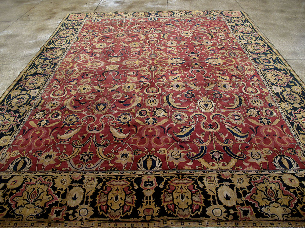 Antique Indian Lahore Carpet, No.14701 - Galerie Shabab