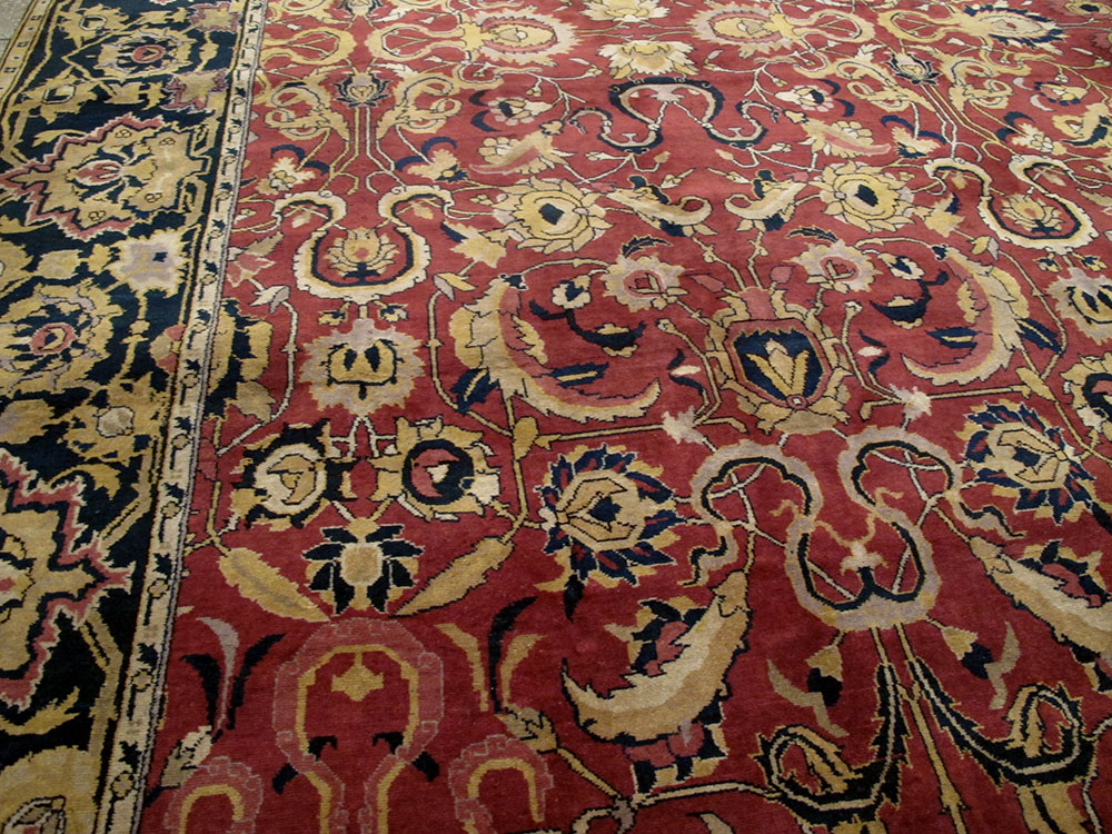 Antique Indian Lahore Carpet, No.14701 - Galerie Shabab
