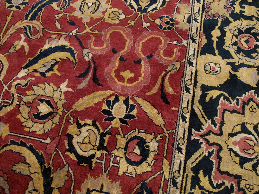 Antique Indian Lahore Carpet, No.14701 - Galerie Shabab