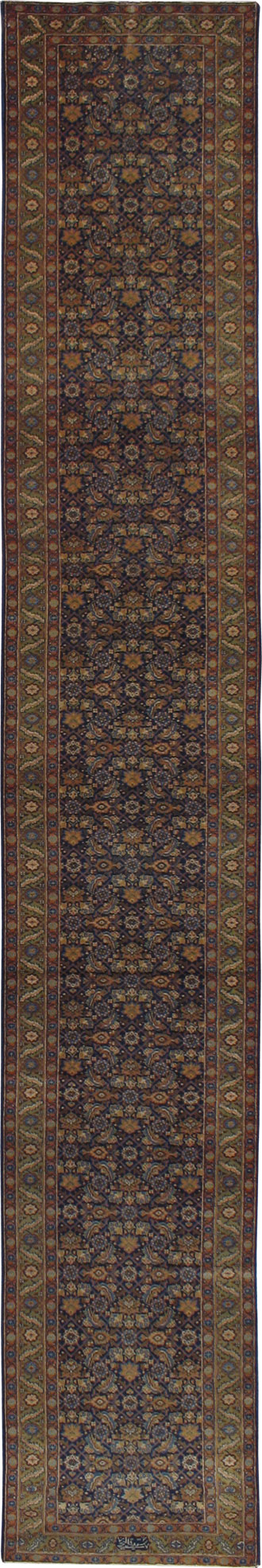 Antique Tabriz Runner, No.14709 - Galerie Shabab