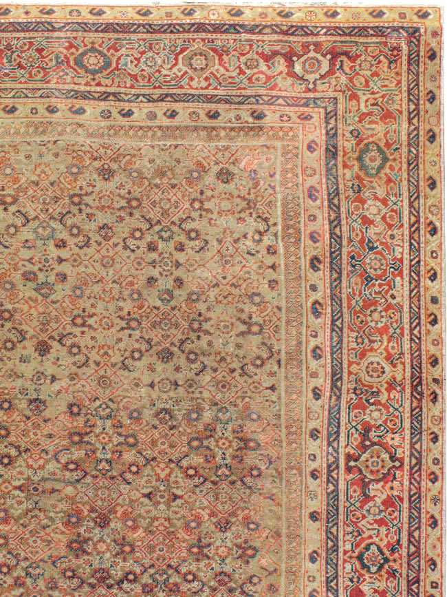 Antique Persian Mahal Carpet, No.14725 - Galerie Shabab
