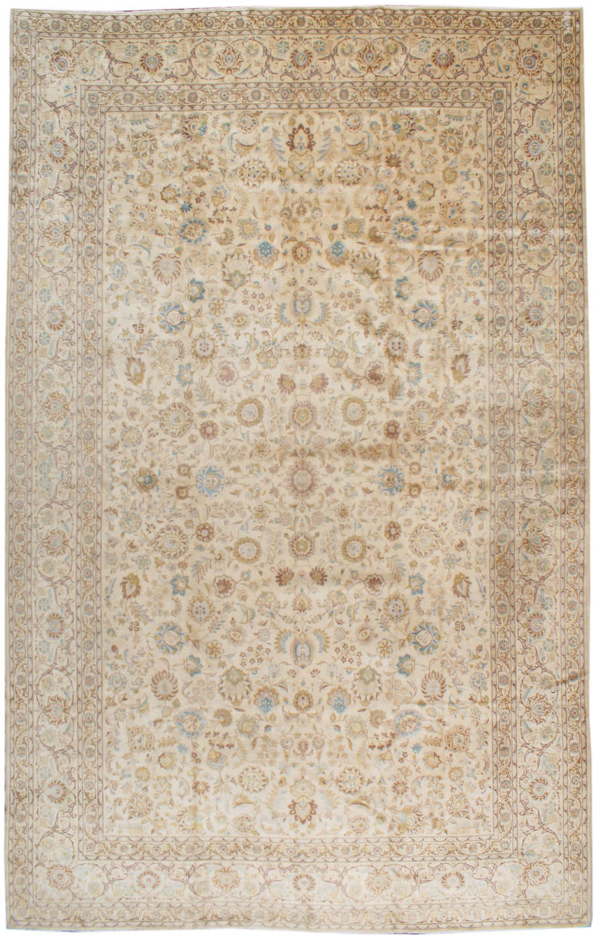 Vintage Persian Kashan Carpet, No.14732 - Galerie Shabab