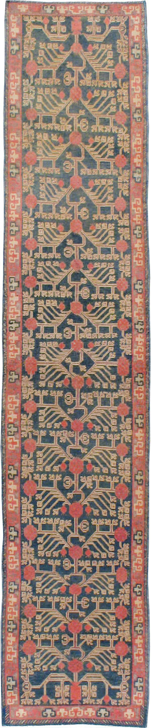 Vintage East Turkestan Khotan Runner, No.14750 - Galerie Shabab